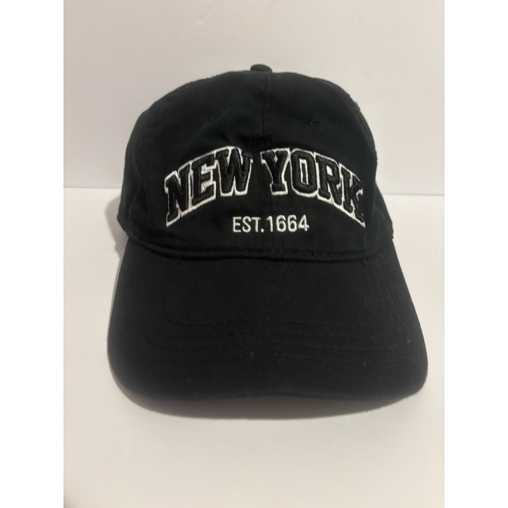 New York Est. 1664‎ Hat Black And White Adjustable 100% Cotton
